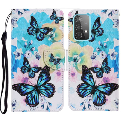 Coloured Drawing Pattern Horizontal Flip PU Leather Case with Holder & Card Slots & Wallet & Lanyard, For Samsung Galaxy A52 5G / 4G, For Samsung Galaxy A72 5G, For Samsung Galaxy A72 5G / 4G, For Samsung Galaxy S21 5G