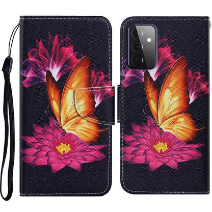 Coloured Drawing Pattern Horizontal Flip PU Leather Case with Holder & Card Slots & Wallet & Lanyard, For Samsung Galaxy A52 5G / 4G, For Samsung Galaxy A72 5G, For Samsung Galaxy A72 5G / 4G, For Samsung Galaxy S21 5G