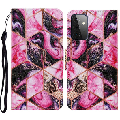 Coloured Drawing Pattern Horizontal Flip PU Leather Case with Holder & Card Slots & Wallet & Lanyard, For Samsung Galaxy A52 5G / 4G, For Samsung Galaxy A72 5G, For Samsung Galaxy A72 5G / 4G, For Samsung Galaxy S21 5G