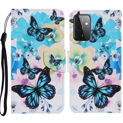 Coloured Drawing Pattern Horizontal Flip PU Leather Case with Holder & Card Slots & Wallet & Lanyard, For Samsung Galaxy A52 5G / 4G, For Samsung Galaxy A72 5G, For Samsung Galaxy A72 5G / 4G, For Samsung Galaxy S21 5G