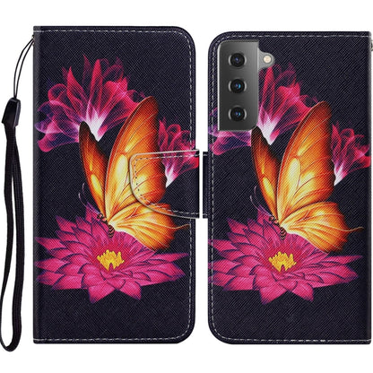 Coloured Drawing Pattern Horizontal Flip PU Leather Case with Holder & Card Slots & Wallet & Lanyard, For Samsung Galaxy A52 5G / 4G, For Samsung Galaxy A72 5G, For Samsung Galaxy A72 5G / 4G, For Samsung Galaxy S21 5G