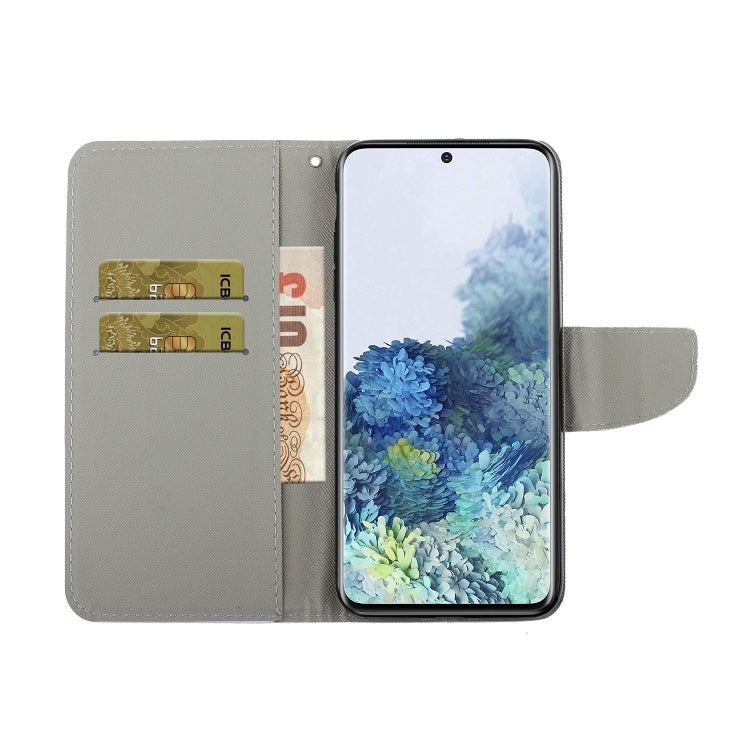 Coloured Drawing Pattern Horizontal Flip PU Leather Case with Holder & Card Slots & Wallet & Lanyard, For Samsung Galaxy S21 Ultra 5G, For Samsung Galaxy S21+ 5G