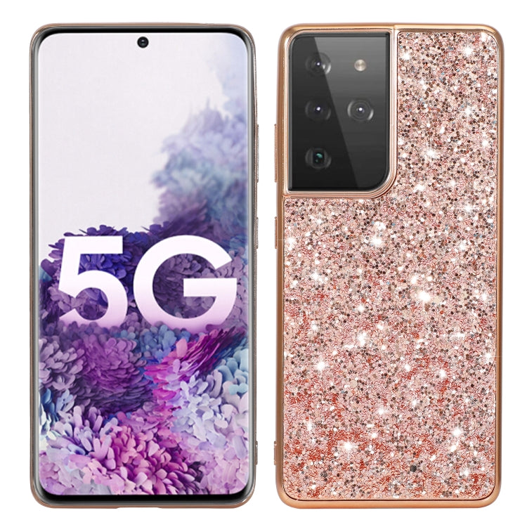 Glitter Powder Shockproof TPU Protective Case, For Samsung Galaxy S21 5G, For Samsung Galaxy S21 Plus 5G, For Samsung Galaxy S21 Ultra 5G