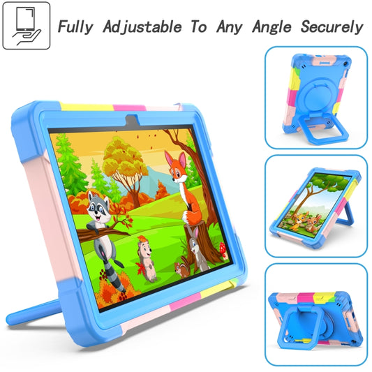 Contrast Color Shockproof Robot Silicone + PC Case with Wristband Holder, For Amazon Kindle Fire HD 8 (2020), For Samsung Galaxy Tab A7 10.4 (2020) T500 / T505, For Samsung Galaxy Tab A10.1 (2019) T510, For Samsung Galaxy Tab A 8.0 (2019) T290