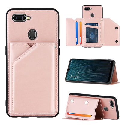 Skin Feel PU + TPU + PC Back Cover Shockproof Case with Card Slots & Holder & Photo Frame, For OPPO A7 / A5s / A12, For Samsung Galaxy A12, For Samsung Galaxy A52 5G / 4G, For Samsung Galaxy A72 5G / 4G, For Samsung Galaxy S21 5G                       ...