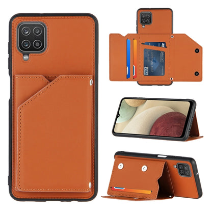 Skin Feel PU + TPU + PC Back Cover Shockproof Case with Card Slots & Holder & Photo Frame, For OPPO A7 / A5s / A12, For Samsung Galaxy A12, For Samsung Galaxy A52 5G / 4G, For Samsung Galaxy A72 5G / 4G, For Samsung Galaxy S21 5G                       ...