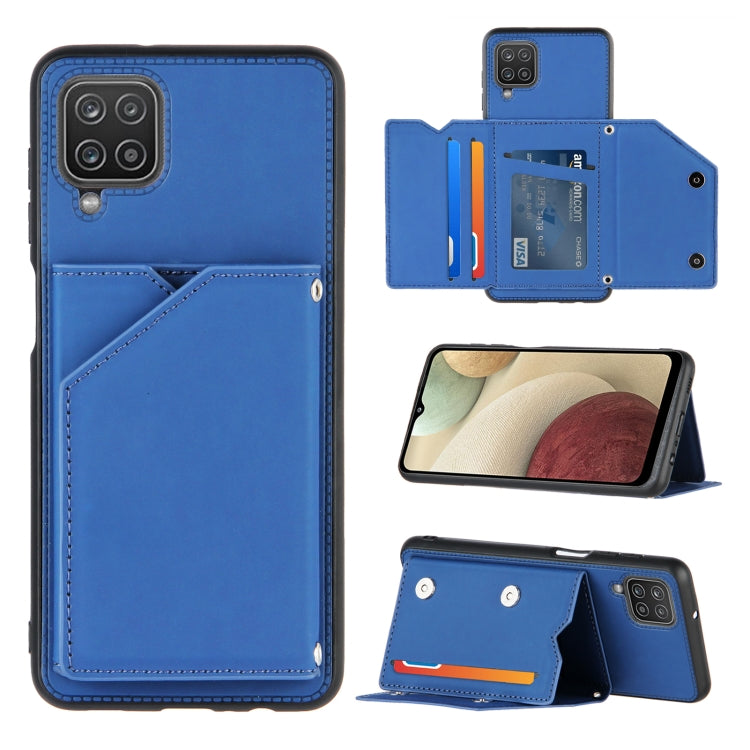 Skin Feel PU + TPU + PC Back Cover Shockproof Case with Card Slots & Holder & Photo Frame, For OPPO A7 / A5s / A12, For Samsung Galaxy A12, For Samsung Galaxy A52 5G / 4G, For Samsung Galaxy A72 5G / 4G, For Samsung Galaxy S21 5G                       ...
