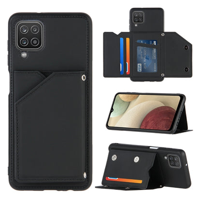 Skin Feel PU + TPU + PC Back Cover Shockproof Case with Card Slots & Holder & Photo Frame, For OPPO A7 / A5s / A12, For Samsung Galaxy A12, For Samsung Galaxy A52 5G / 4G, For Samsung Galaxy A72 5G / 4G, For Samsung Galaxy S21 5G                       ...