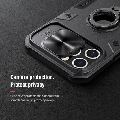 NILLKIN Shockproof CamShield Armor Protective Case with Invisible Ring Holder, For iPhone 12 / 12 Pro, For iPhone 12 Pro Max