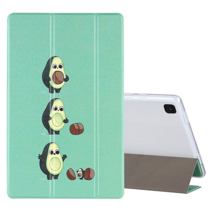 Coloured Drawing Pattern Horizontal Flip Leather Case with Three-folding Holder, For Samsung Galaxy Tab A7 10.4 (2020), For Lenovo Tab P11 (TB-J606F), For Lenovo Tab P11 Pro (TB-XJ706F), For Lenovo Tab M10 HD Gen 2 (TB-X306F)