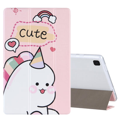 Coloured Drawing Pattern Horizontal Flip Leather Case with Three-folding Holder, For Samsung Galaxy Tab A7 10.4 (2020), For Lenovo Tab P11 (TB-J606F), For Lenovo Tab P11 Pro (TB-XJ706F), For Lenovo Tab M10 HD Gen 2 (TB-X306F)