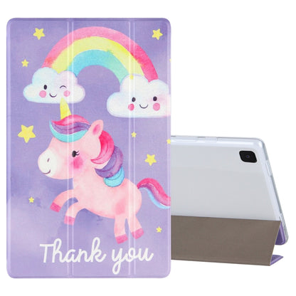 Coloured Drawing Pattern Horizontal Flip Leather Case with Three-folding Holder, For Samsung Galaxy Tab A7 10.4 (2020), For Lenovo Tab P11 (TB-J606F), For Lenovo Tab P11 Pro (TB-XJ706F), For Lenovo Tab M10 HD Gen 2 (TB-X306F)