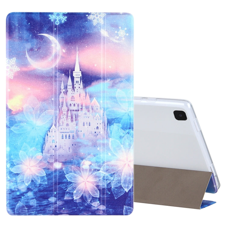 Coloured Drawing Pattern Horizontal Flip Leather Case with Three-folding Holder, For Samsung Galaxy Tab A7 10.4 (2020), For Lenovo Tab P11 (TB-J606F), For Lenovo Tab P11 Pro (TB-XJ706F), For Lenovo Tab M10 HD Gen 2 (TB-X306F)