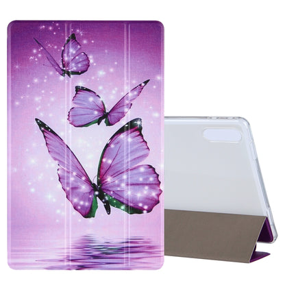 Coloured Drawing Pattern Horizontal Flip Leather Case with Three-folding Holder, For Samsung Galaxy Tab A7 10.4 (2020), For Lenovo Tab P11 (TB-J606F), For Lenovo Tab P11 Pro (TB-XJ706F), For Lenovo Tab M10 HD Gen 2 (TB-X306F)