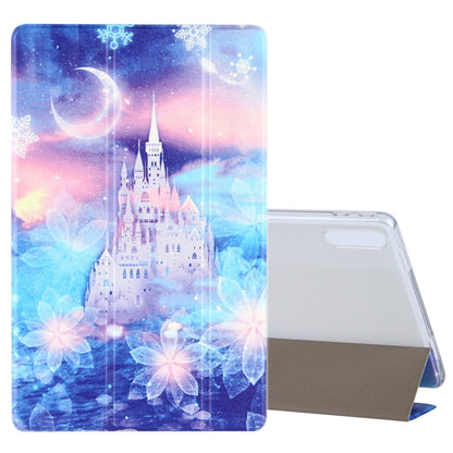 Coloured Drawing Pattern Horizontal Flip Leather Case with Three-folding Holder, For Samsung Galaxy Tab A7 10.4 (2020), For Lenovo Tab P11 (TB-J606F), For Lenovo Tab P11 Pro (TB-XJ706F), For Lenovo Tab M10 HD Gen 2 (TB-X306F)
