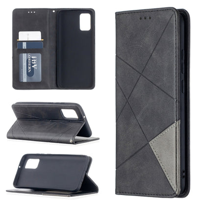 Rhombus Texture Horizontal Flip Magnetic Leather Case with Holder & Card Slots & Wallet, For Samsung Galaxy A02s (EU Version), For Nokia 5.4