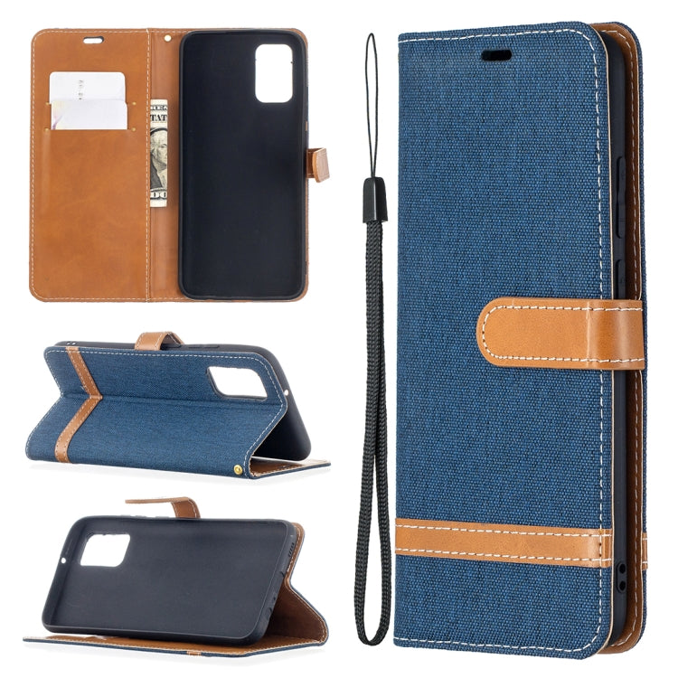 Color Matching Denim Texture Horizontal Flip Leather Case with Holder & Card Slots & Wallet & Lanyard, For Nokia 5.4, For Samsung Galaxy A02s (EU Version)