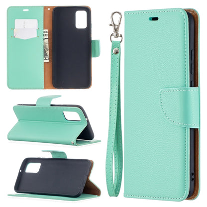 Litchi Texture Pure Color Horizontal Flip Leather Case with Holder & Card Slots & Wallet & Lanyard, For Samsung Galaxy A02s (EU Version)