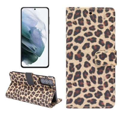 Leopard Pattern Horizontal Flip Leather Case with Holder & Card Slots, For Samsung Galaxy S21 5G, For Samsung Galaxy S21+ 5G, For Samsung Galaxy S21 Ultra 5G