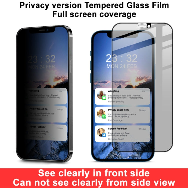 IMAK HD Anti-spy Tempered Glass Protective Film, For iPhone 12 mini, For iPhone 12 / 12 Pro, For iPhone 12 Pro Max