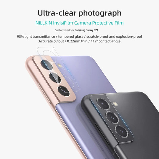 NILLKIN InvisiFilm Series Back Camera Lens Film, For Samsung Galaxy S21 5G, For Samsung Galaxy S21+ 5G, For Samsung Galaxy S21 Ultra 5G