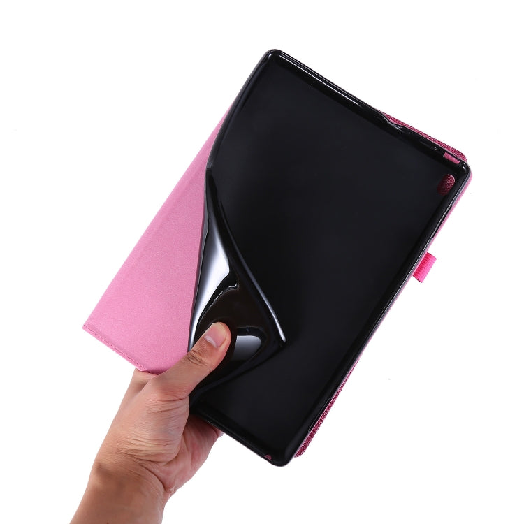 Horizontal Flip TPU + Fabric PU Leather Protective Case with Name Card Clip, For Huawei M5 8.0, For Huawei M6 8.4, For Huawei Enjoy Tablet 2 10.1 / T10 / T10S, For Lenovo Tab E10, For Lenovo Tab M10, For Lenovo Tab P10, For Lenovo Tab P11 Pro          ...