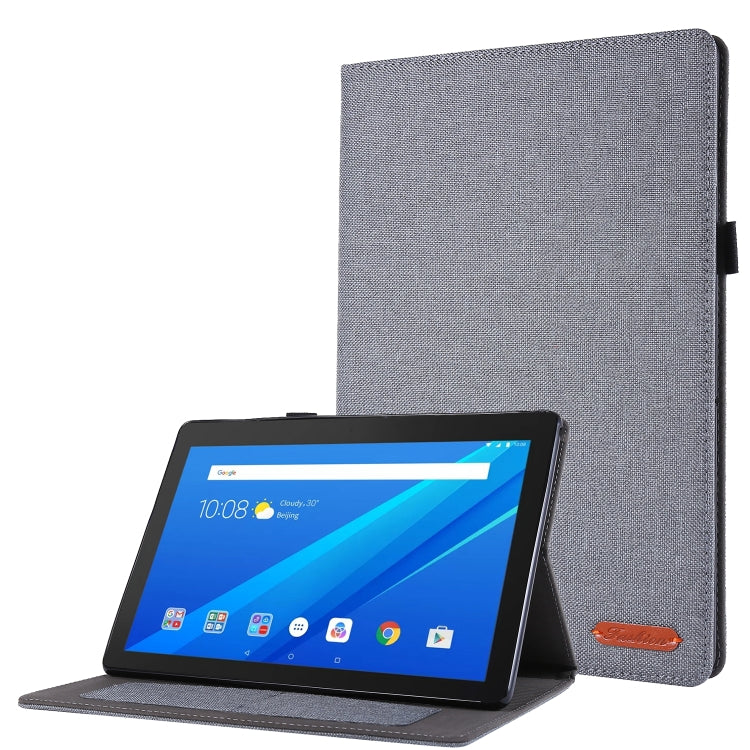 Horizontal Flip TPU + Fabric PU Leather Protective Case with Name Card Clip, For Huawei M5 8.0, For Huawei M6 8.4, For Huawei Enjoy Tablet 2 10.1 / T10 / T10S, For Lenovo Tab E10, For Lenovo Tab M10, For Lenovo Tab P10, For Lenovo Tab P11 Pro          ...