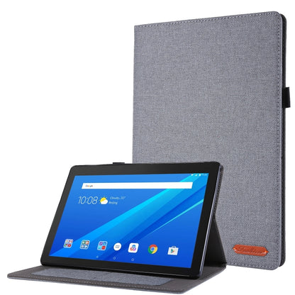Horizontal Flip TPU + Fabric PU Leather Protective Case with Name Card Clip, For Huawei M5 8.0, For Huawei M6 8.4, For Huawei Enjoy Tablet 2 10.1 / T10 / T10S, For Lenovo Tab E10, For Lenovo Tab M10, For Lenovo Tab P10, For Lenovo Tab P11 Pro          ...