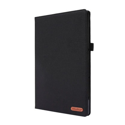 Horizontal Flip TPU + Fabric PU Leather Protective Case with Name Card Clip, For Huawei M5 8.0, For Huawei M6 8.4, For Huawei Enjoy Tablet 2 10.1 / T10 / T10S, For Lenovo Tab E10, For Lenovo Tab M10, For Lenovo Tab P10, For Lenovo Tab P11 Pro          ...
