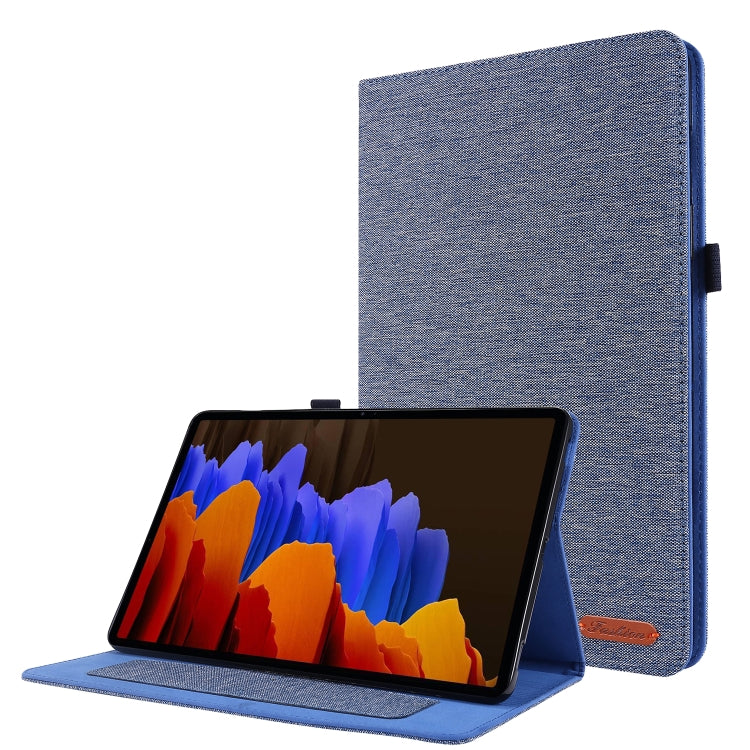 Horizontal Flip TPU + Fabric PU Leather Protective Case with Name Card Clip, For Huawei M5 8.0, For Huawei M6 8.4, For Huawei Enjoy Tablet 2 10.1 / T10 / T10S, For Lenovo Tab E10, For Lenovo Tab M10, For Lenovo Tab P10, For Lenovo Tab P11 Pro          ...