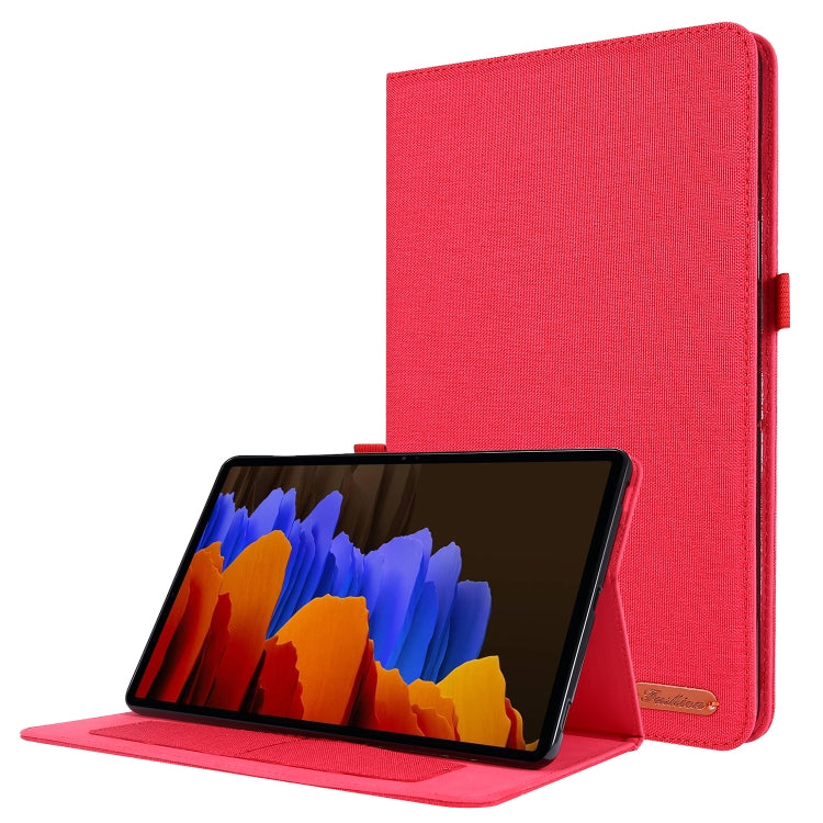 Horizontal Flip TPU + Fabric PU Leather Protective Case with Name Card Clip, For Huawei M5 8.0, For Huawei M6 8.4, For Huawei Enjoy Tablet 2 10.1 / T10 / T10S, For Lenovo Tab E10, For Lenovo Tab M10, For Lenovo Tab P10, For Lenovo Tab P11 Pro          ...
