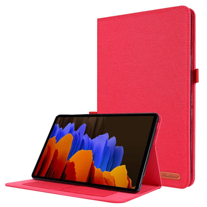 Horizontal Flip TPU + Fabric PU Leather Protective Case with Name Card Clip, For Huawei M5 8.0, For Huawei M6 8.4, For Huawei Enjoy Tablet 2 10.1 / T10 / T10S, For Lenovo Tab E10, For Lenovo Tab M10, For Lenovo Tab P10, For Lenovo Tab P11 Pro          ...