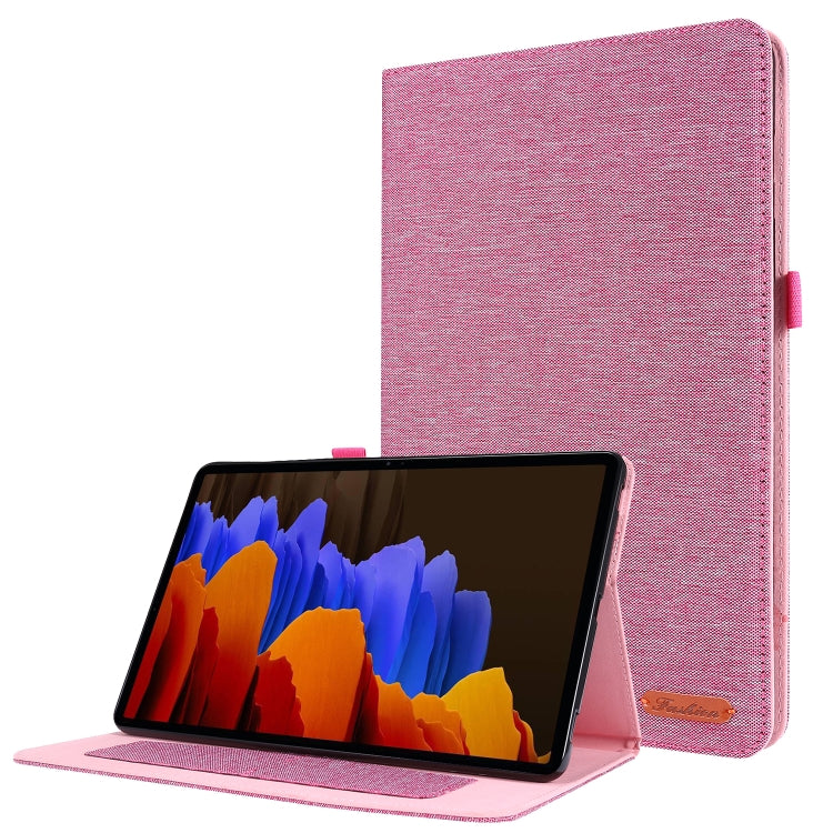Horizontal Flip TPU + Fabric PU Leather Protective Case with Name Card Clip, For Huawei M5 8.0, For Huawei M6 8.4, For Huawei Enjoy Tablet 2 10.1 / T10 / T10S, For Lenovo Tab E10, For Lenovo Tab M10, For Lenovo Tab P10, For Lenovo Tab P11 Pro          ...