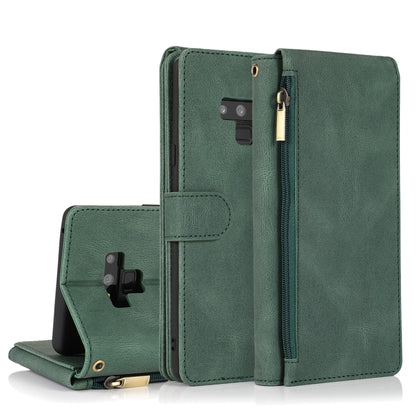 Skin-feel Crazy Horse Texture Zipper Wallet Bag Horizontal Flip Leather Case with Holder & Card Slots & Wallet & Lanyard, For Samsung Galaxy Note9, For Samsung Galaxy Note10, For Samsung Galaxy Note10+, For Samsung Galaxy Note20                        ...