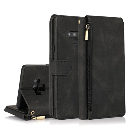 Skin-feel Crazy Horse Texture Zipper Wallet Bag Horizontal Flip Leather Case with Holder & Card Slots & Wallet & Lanyard, For Samsung Galaxy Note9, For Samsung Galaxy Note10, For Samsung Galaxy Note10+, For Samsung Galaxy Note20                        ...
