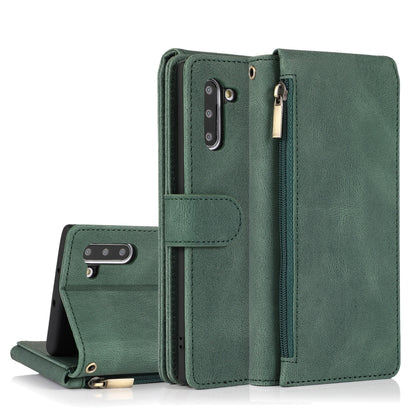 Skin-feel Crazy Horse Texture Zipper Wallet Bag Horizontal Flip Leather Case with Holder & Card Slots & Wallet & Lanyard, For Samsung Galaxy Note9, For Samsung Galaxy Note10, For Samsung Galaxy Note10+, For Samsung Galaxy Note20                        ...