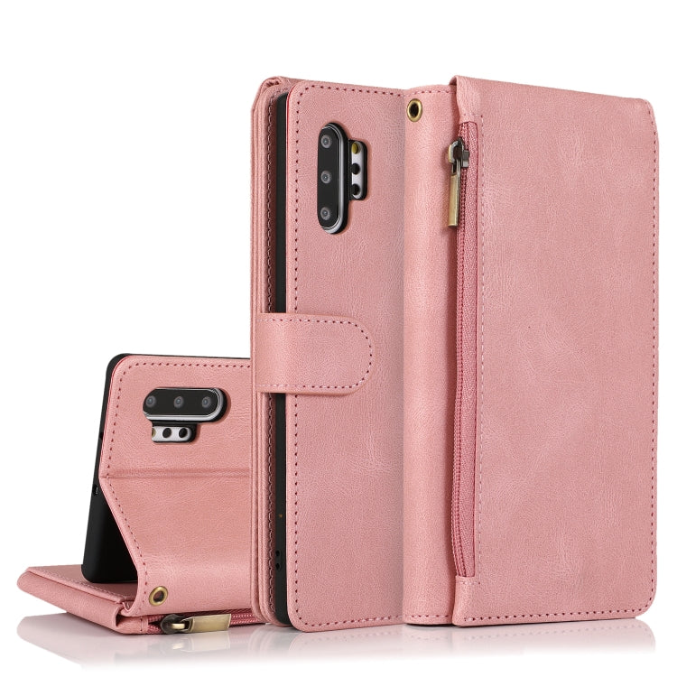 Skin-feel Crazy Horse Texture Zipper Wallet Bag Horizontal Flip Leather Case with Holder & Card Slots & Wallet & Lanyard, For Samsung Galaxy Note9, For Samsung Galaxy Note10, For Samsung Galaxy Note10+, For Samsung Galaxy Note20                        ...