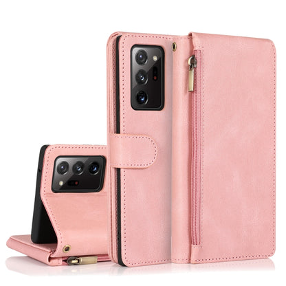 Skin-feel Crazy Horse Texture Zipper Wallet Bag Horizontal Flip Leather Case with Holder & Card Slots & Wallet & Lanyard, For Samsung Galaxy Note9, For Samsung Galaxy Note10, For Samsung Galaxy Note10+, For Samsung Galaxy Note20                        ...