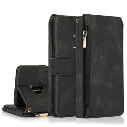 Skin-feel Crazy Horse Texture Zipper Wallet Bag Horizontal Flip Leather Case with Holder & Card Slots & Wallet & Lanyard, For Samsung Galaxy Note9, For Samsung Galaxy Note10, For Samsung Galaxy Note10+, For Samsung Galaxy Note20                        ...