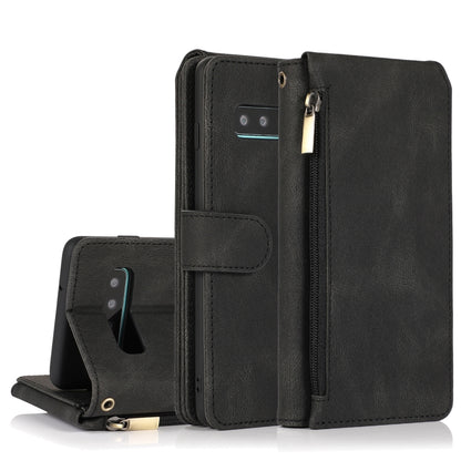 Skin-feel Crazy Horse Texture Zipper Wallet Bag Horizontal Flip Leather Case with Holder & Card Slots & Wallet & Lanyard, For Samsung Galaxy Note9, For Samsung Galaxy Note10, For Samsung Galaxy Note10+, For Samsung Galaxy Note20                        ...