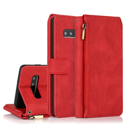 Skin-feel Crazy Horse Texture Zipper Wallet Bag Horizontal Flip Leather Case with Holder & Card Slots & Wallet & Lanyard, For Samsung Galaxy Note9, For Samsung Galaxy Note10, For Samsung Galaxy Note10+, For Samsung Galaxy Note20                        ...