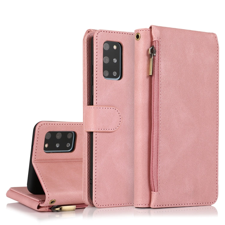 Skin-feel Crazy Horse Texture Zipper Wallet Bag Horizontal Flip Leather Case with Holder & Card Slots & Wallet & Lanyard, For Samsung Galaxy S20, For Samsung Galaxy S20+, For Samsung Galaxy S20 Ultra, For Samsung Galaxy S20 FE 5G                       ...