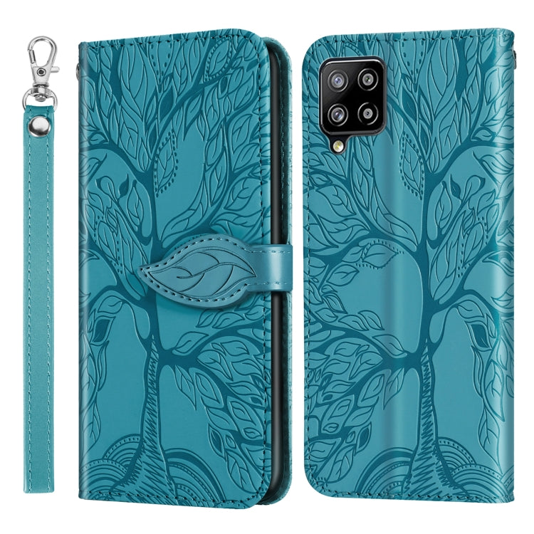 Life of Tree Embossing Pattern Horizontal Flip Leather Case with Holder & Card Slot & Wallet & Photo Frame & Lanyard, For Samsung Galaxy A11 (US Version), For Samsung Galaxy A11 (EU Version), For Samsung Galaxy A12, For Samsung Galaxy A21              ...