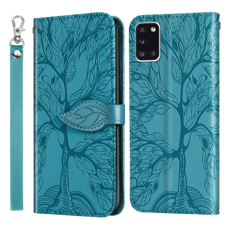 Life of Tree Embossing Pattern Horizontal Flip Leather Case with Holder & Card Slot & Wallet & Photo Frame & Lanyard, For Samsung Galaxy A11 (US Version), For Samsung Galaxy A11 (EU Version), For Samsung Galaxy A12, For Samsung Galaxy A21              ...