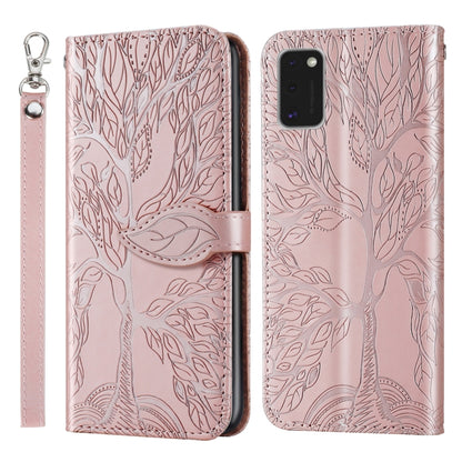 Life of Tree Embossing Pattern Horizontal Flip Leather Case with Holder & Card Slot & Wallet & Photo Frame & Lanyard, For Samsung Galaxy A11 (US Version), For Samsung Galaxy A11 (EU Version), For Samsung Galaxy A12, For Samsung Galaxy A21              ...