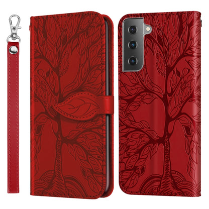 Life of Tree Embossing Pattern Horizontal Flip Leather Case with Holder & Card Slot & Wallet & Photo Frame & Lanyard, For Samsung Galaxy A81, For Samsung Galaxy A91, For Samsung Galaxy S21 5G, For Samsung Galaxy S21+ 5G, For Samsung Galaxy S21 Ultra 5G