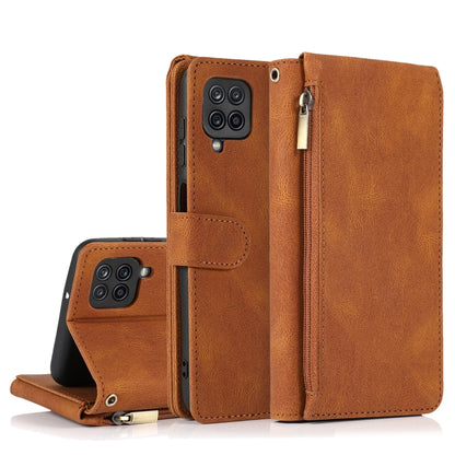 Skin-feel Crazy Horse Texture Zipper Wallet Bag Horizontal Flip Leather Case with Holder & Card Slots & Wallet & Lanyard, For Samsung Galaxy A11, For Samsung Galaxy A12, For Samsung Galaxy A20 / A30, For Samsung Galaxy A21, For Samsung Galaxy A21s     ...