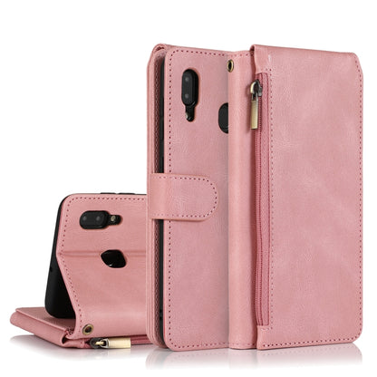 Skin-feel Crazy Horse Texture Zipper Wallet Bag Horizontal Flip Leather Case with Holder & Card Slots & Wallet & Lanyard, For Samsung Galaxy A11, For Samsung Galaxy A12, For Samsung Galaxy A20 / A30, For Samsung Galaxy A21, For Samsung Galaxy A21s     ...