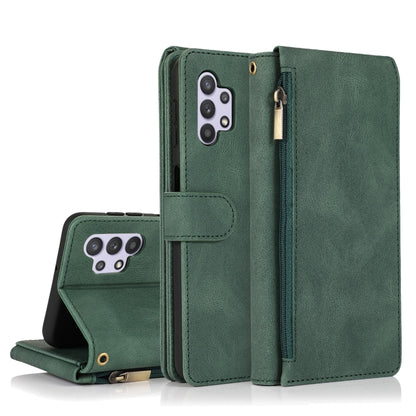Skin-feel Crazy Horse Texture Zipper Wallet Bag Horizontal Flip Leather Case with Holder & Card Slots & Wallet & Lanyard, For Samsung Galaxy A11, For Samsung Galaxy A12, For Samsung Galaxy A20 / A30, For Samsung Galaxy A21, For Samsung Galaxy A21s     ...