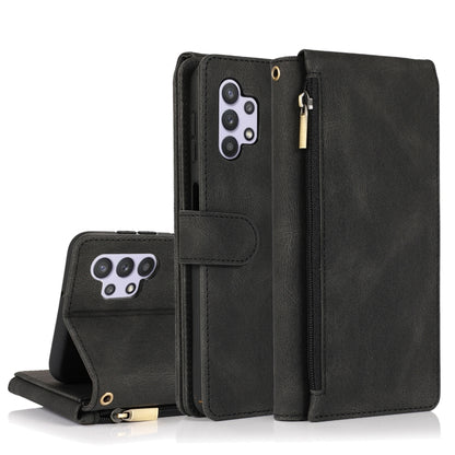 Skin-feel Crazy Horse Texture Zipper Wallet Bag Horizontal Flip Leather Case with Holder & Card Slots & Wallet & Lanyard, For Samsung Galaxy A11, For Samsung Galaxy A12, For Samsung Galaxy A20 / A30, For Samsung Galaxy A21, For Samsung Galaxy A21s     ...